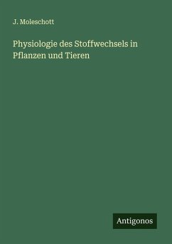 Physiologie des Stoffwechsels in Pflanzen und Tieren Cover Physiologie des Stoffwechsels in Pflanzen und Tieren