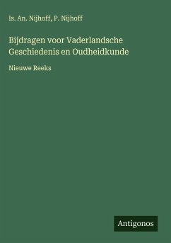 Cover Bijdragen voor Vaderlandsche Geschiedenis en Oudheidkunde