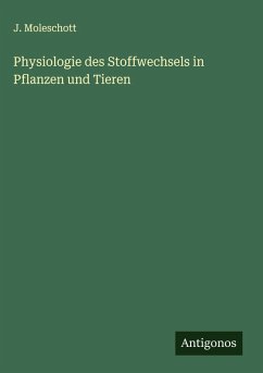 Cover Physiologie des Stoffwechsels in Pflanzen und Tieren