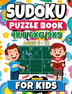 Cover SUDOKU Puzzle Book for kids ages 6-12