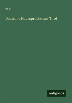 Cover Deutsche Haussprüche aus Tirol