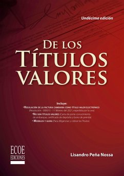 Cover De los títulos valores - 11ma edición (eBook, ePUB)