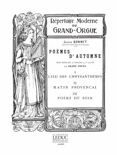 Cover Poemes d'automne op.3 vol.1 3 morceaux de concert ou de salon pour grand orgue
