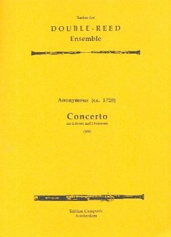 Cover Concerto in A Major for 4 oboes and 2 bassoons score and parts