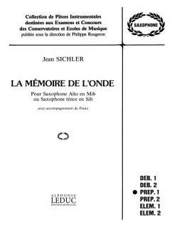Cover SICHLER J. MEMOIRE DE L'ONDE SAXOPHONE ET PIANO (COLLECTION ROUGERON)