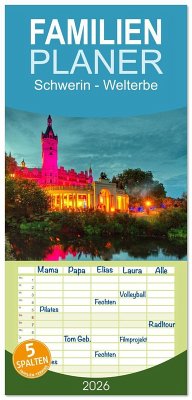Familienplaner 2026 - Schwerin - Welterbe mit 5 Spalten (Wandkalender, 21 x 45 cm) CALVENDO Familienplaner 2026 - Schwerin - Welterbe mit 5 Spalten (Wandkalender, 21 x 45 cm) CALVENDO