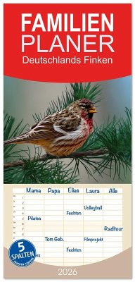 Familienplaner 2026 - Deutschlands Finken mit 5 Spalten (Wandkalender, 21 x 45 cm) CALVENDO Cover Familienplaner 2026 - Deutschlands Finken mit 5 Spalten (Wandkalender, 21 x 45 cm) CALVENDO