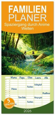 Familienplaner 2026 - Spaziergang durch Anime Welten mit 5 Spalten (Wandkalender, 21 x 45 cm) CALVENDO Familienplaner 2026 - Spaziergang durch Anime Welten mit 5 Spalten (Wandkalender, 21 x 45 cm) CALVENDO