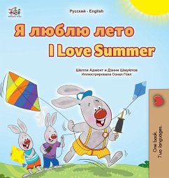 Cover I Love Summer (Russian English Bilingual Children's Book)