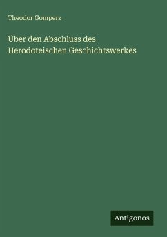 Cover Über den Abschluss des Herodoteischen Geschichtswerkes