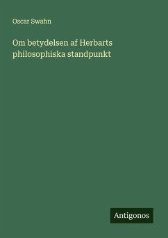 Cover Om betydelsen af Herbarts philosophiska standpunkt