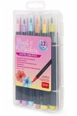 Legami Filzstiften mit Pinselspitze - Brush Markers Pastello, 12er Set Legami Filzstiften mit Pinselspitze - Brush Markers Pastello, 12er Set