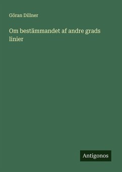 Cover Om bestämmandet af andre grads linier