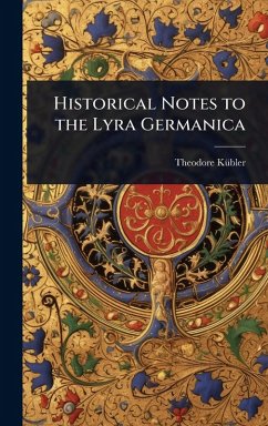 Cover Historical Notes to the Lyra Germanica