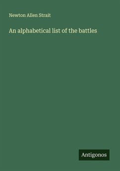 Cover An alphabetical list of the battles