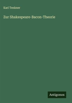 Cover Zur Shakespeare-Bacon-Theorie