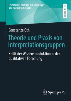 Cover Theorie und Praxis von Interpretationsgruppen
