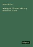Beiträge zur Kritik und Erklärung lateinischer Autoren