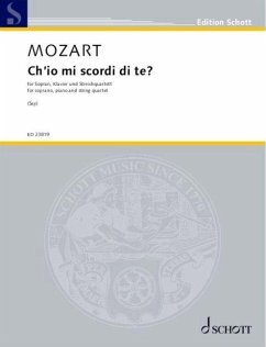 Cover Mozart, Arr. Say: Ch'io Mi Scordi Di Te? for Soprano, Piano and Orchestra Score and Parts