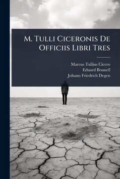 Cover M. Tulli Ciceronis De Officiis Libri Tres