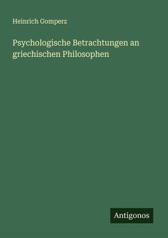 Cover Psychologische Betrachtungen an griechischen Philosophen
