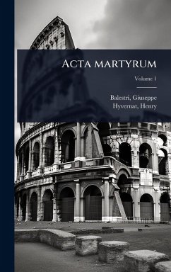 Cover Acta martyrum
