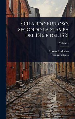 Cover Orlando Furioso; secondo la stampa del 1516 e del 1521
