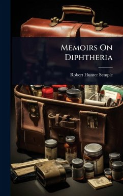 Cover Memoirs On Diphtheria