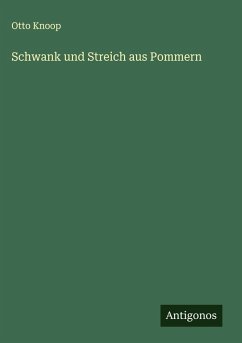 Cover Schwank und Streich aus Pommern