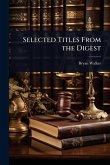 Selected Titles From the Digest