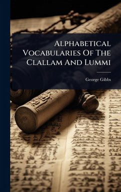 Cover Alphabetical Vocabularies Of The Clallam And Lummi