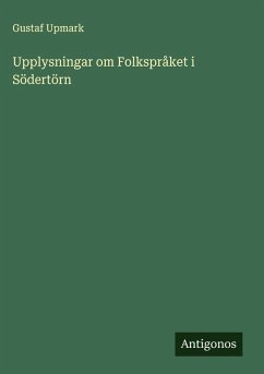 Cover Upplysningar om Folkspråket i Södertörn