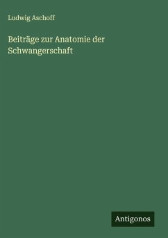 Cover Beiträge zur Anatomie der Schwangerschaft
