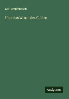 Cover Über das Wesen des Geldes