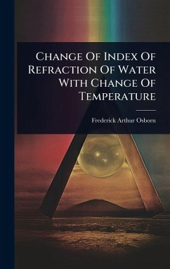 Cover Change Of Index Of Refraction Of Water With Change Of Temperature