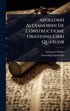 Cover Apollonii Alexandrini De Constructione Orationis Libri Quatuor
