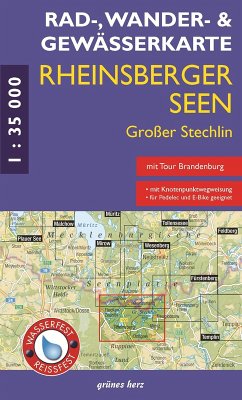 Cover Rad - Wander- und Gewässerkarte Rheinsberger Seen, Großer Stechlin