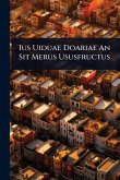 Ius Uiduae Doariae An Sit Merus Ususfructus