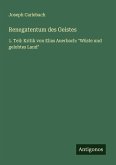 Renegatentum des Geistes Renegatentum des Geistes