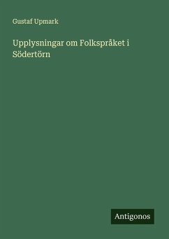 Cover Upplysningar om Folkspråket i Södertörn