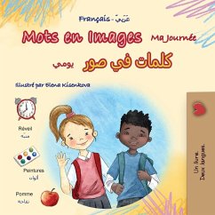 Cover Mots en Images Ma Journée (Livre pour enfants bilingue français-arabe)