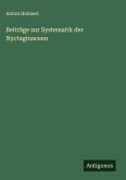 Beiträge zur Systematik der Nyctaginaceen Beiträge zur Systematik der Nyctaginaceen