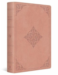 Cover ESV Giant Print Bible, Red Letter (Trutone, Blush Rose, Fleur-De-Lis Design)