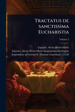 Cover Tractatus de sanctissima Eucharistia