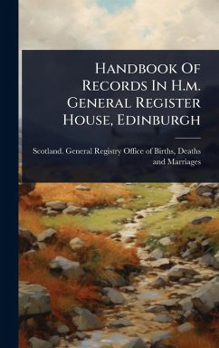 Cover Handbook Of Records In H.m. General Register House, Edinburgh