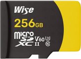 Wise microSDXC UHS-II V60 256GB R:290MBs / W:150MBs WI-MSD-S256