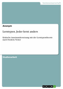 Cover Lerntypen. Jeder lernt anders (eBook, PDF)