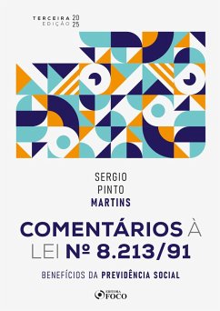Comentários À Lei Nº 8.213/91 (eBook, ePUB) Cover Comentários À Lei Nº 8.213/91 (eBook, ePUB)