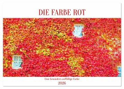Cover DIE FARBE ROT (Wandkalender 2026 DIN A3 quer), CALVENDO Monatskalender