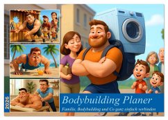 Bodybuilding Planer (Tischkalender 2026 DIN A5 quer), CALVENDO Monatskalender